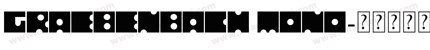 Graebenbach Mono字体转换